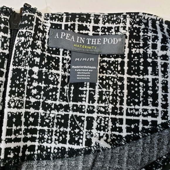 A Pea in the Pod Maternity Sheath Dress Black Med - Picture 9 of 9